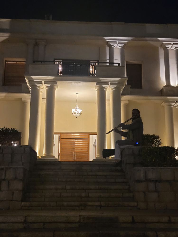 a man, a flute, and the night