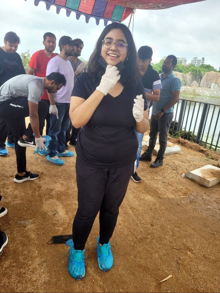 planted 5 saplings, took 50 pictures